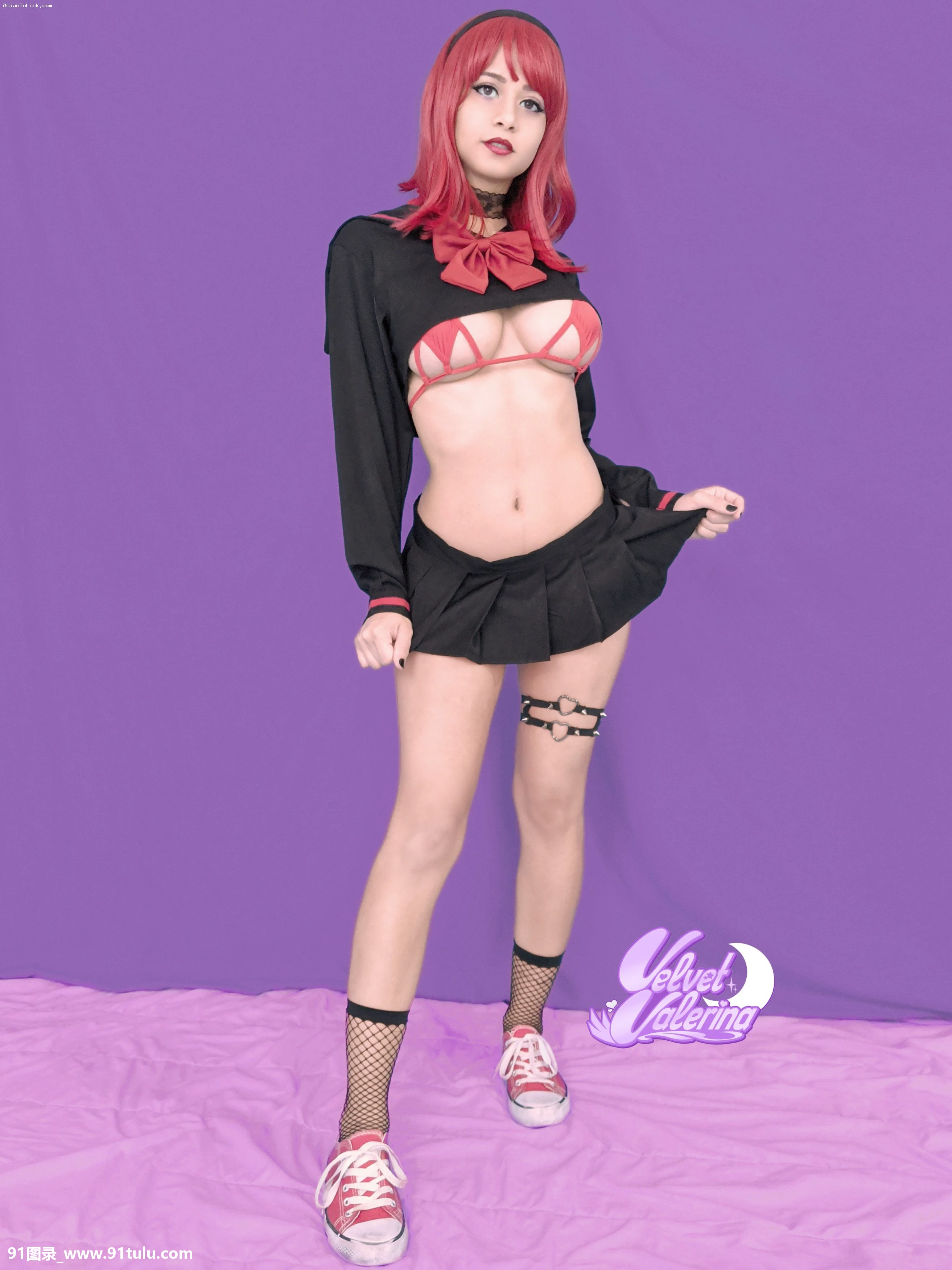 Velvet Valerina   Black Seifuku [62P][祁林 裸照]