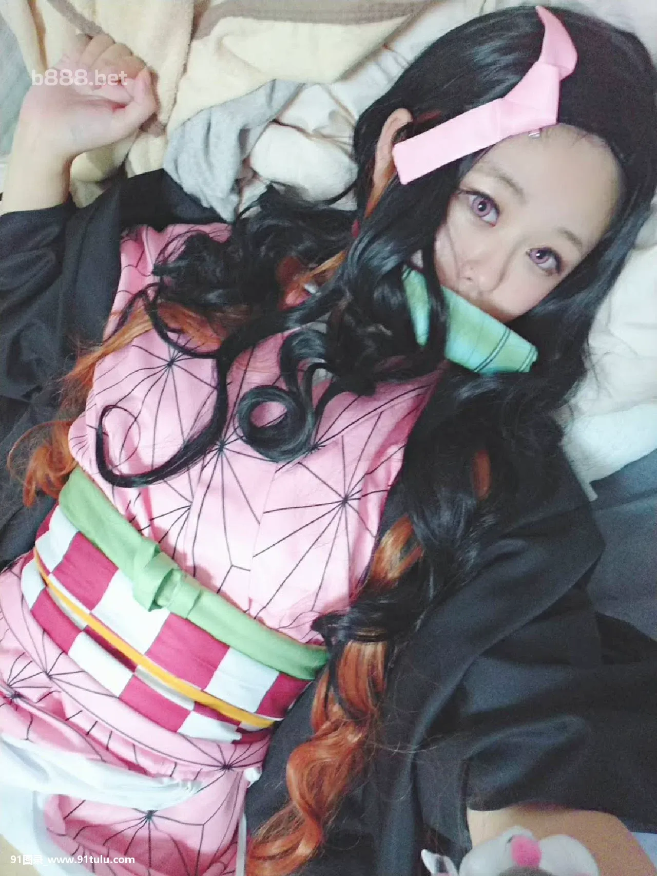 [梦唯 ] Nezuko Kamado Cosplay Selfies [85P][露出 全裸 電車 漫画]