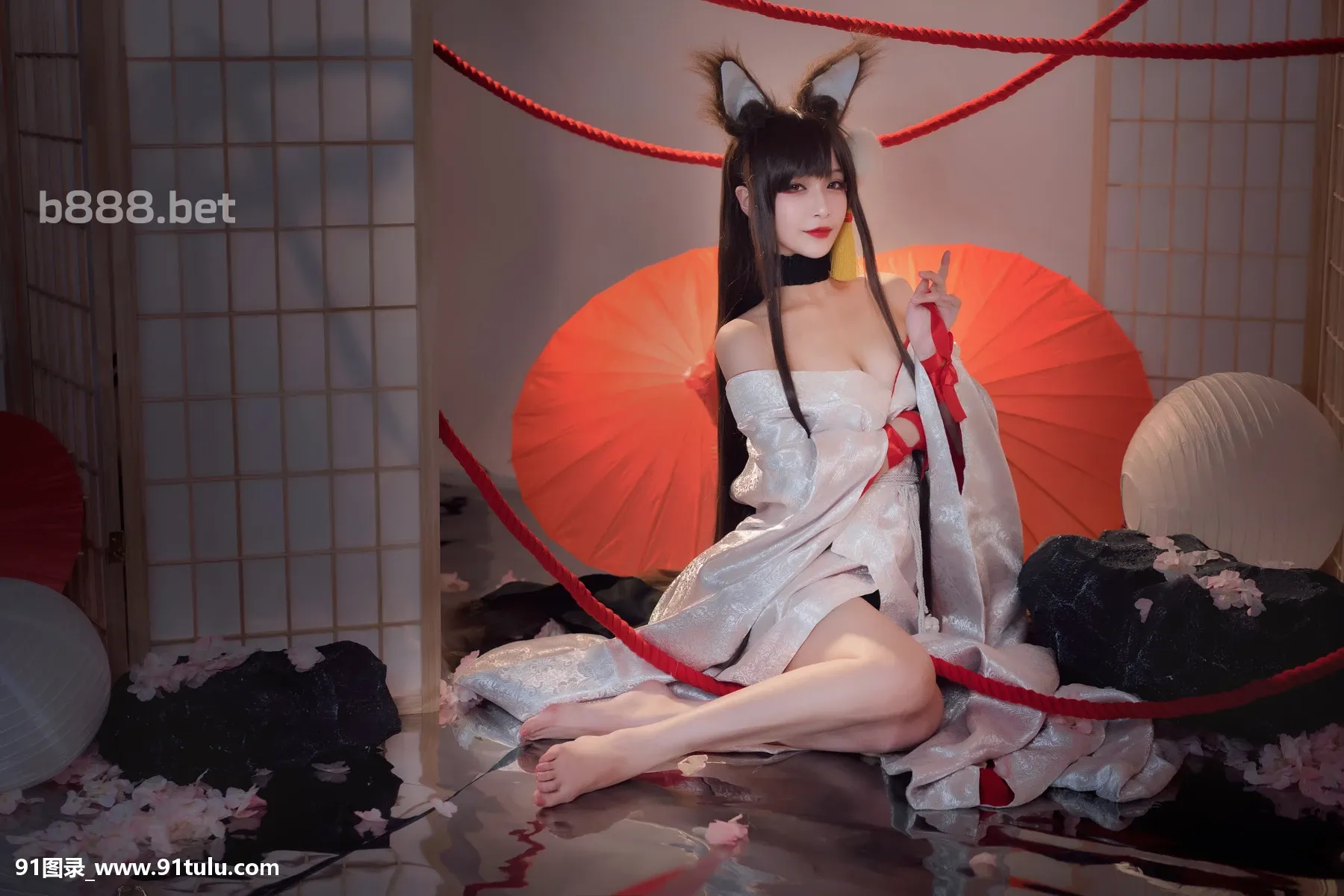 Cosplay [铁板烧鬼舞w] 赤城 Akagi – Azur Lane [20P][裸图]